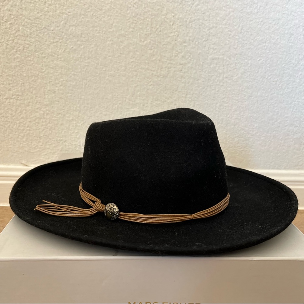 Overland black western hat